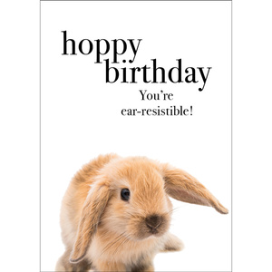 TM12 - Hoppy Birthday - Bunny Mini Card