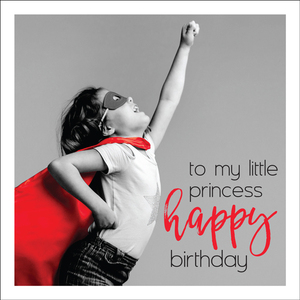 TS003 - Little princess mini birthday card