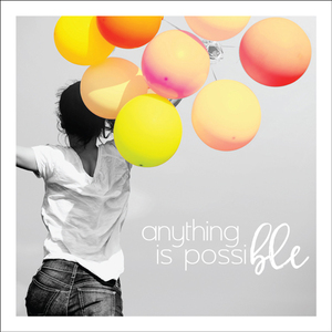 TS012 - Anything is possible mini inspirational greeting card