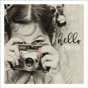 TS018 - Hello there mini thinking of you greeting card