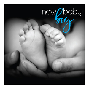 TS022 - Baby boy mini greeting card