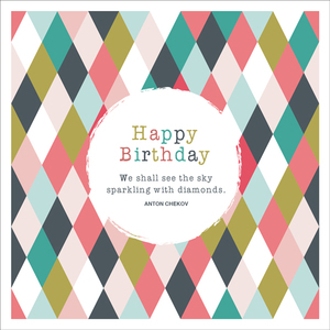 W006 - Sparkling With Diamonds - Birthday Card