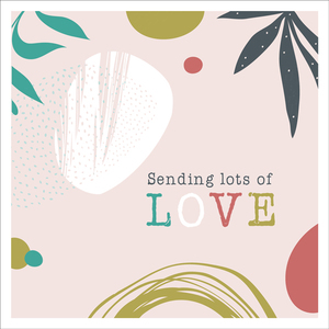 W019 - Sending lots of love thinking of you card