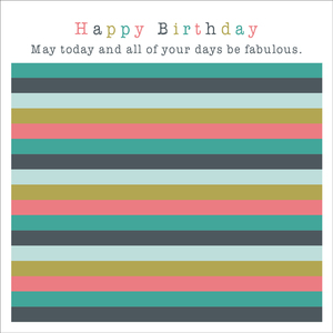 W032 - Fabulous - Birthday Card