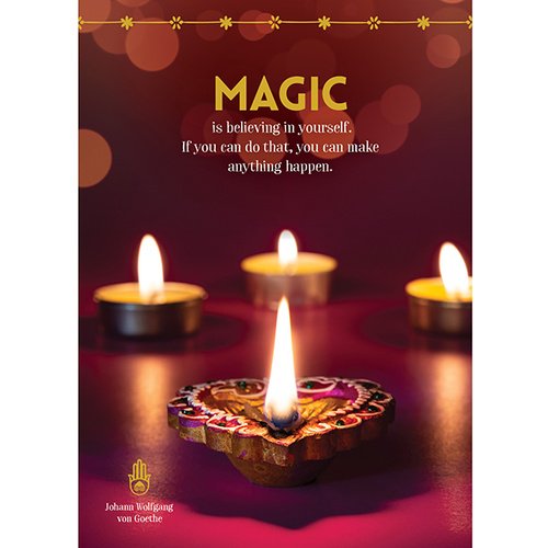 A105 - Magic is - - Spiritual Greeting Card