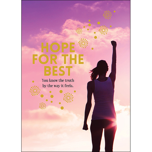 A113 - Hope For The Best - Spiritual Greeting Card