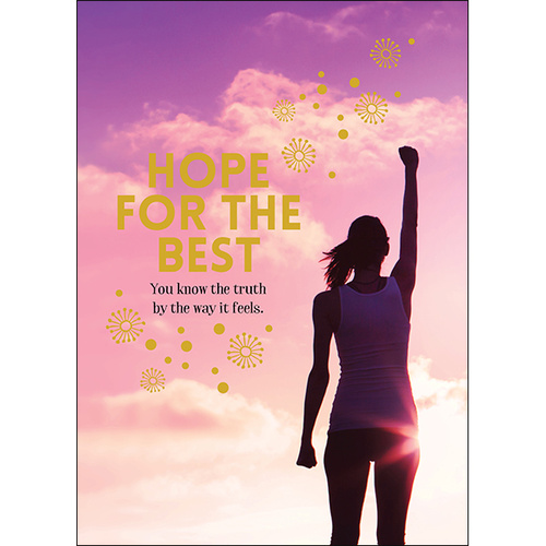 A113 - Hope for the best - Spiritual Greeting Card