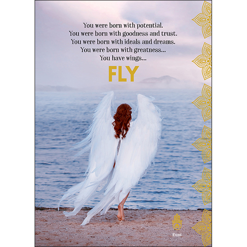 A124 - Fly spiritual greeting card