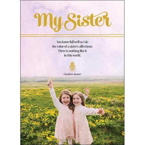 A135 - My Sister - Spiritual Greeting Card