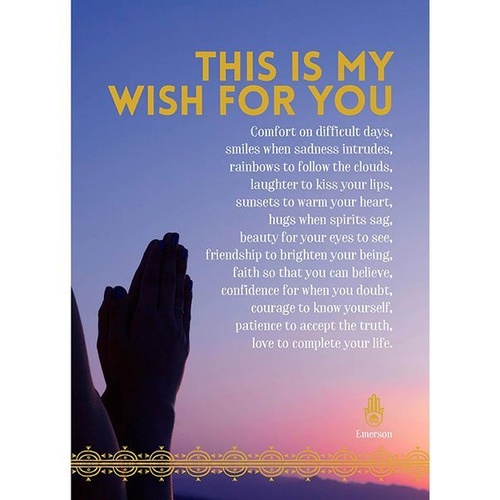 A42 - This Is My Wish For You - Spiritual Greeting Card