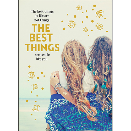 A86 - The best things in life - Spiritual Greeting Card