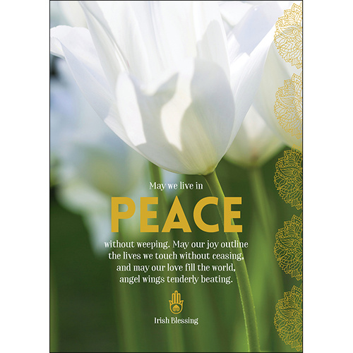 A95 - May We Live in Peace - Spiritual Greeting Card
