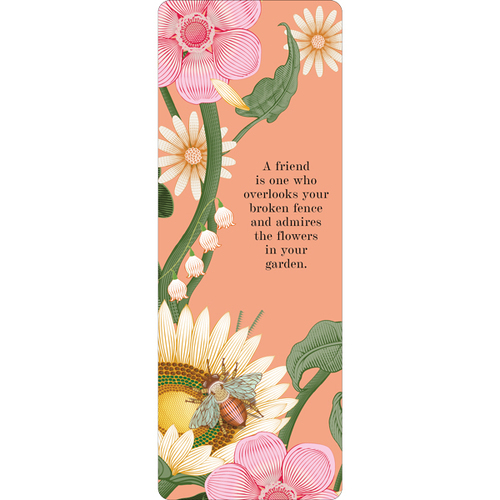 ABB004 - A friend is one - Bee Bookmark