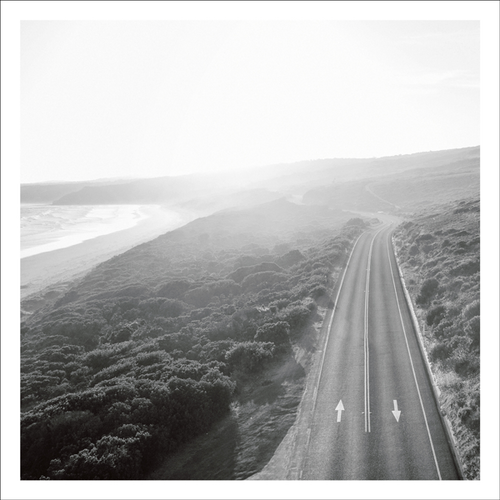 AGCP060 - Aerial View Of A Highway Along Great Ocean Rd - Photographic Card