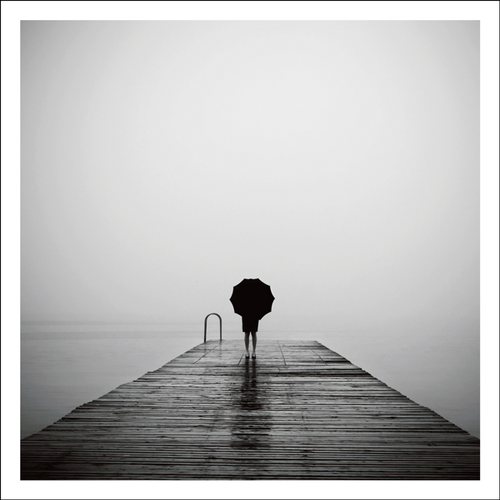 AGCP064 - Person On A Pier - Photographic Card