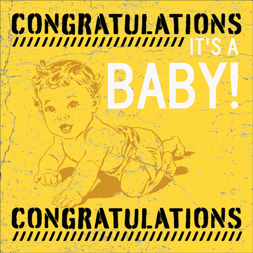 B013 - It's A Baby- Greeting Card