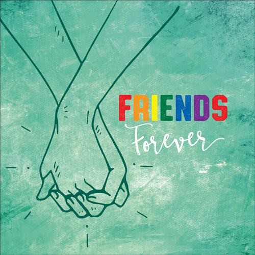 B018 - Friends forever friendship card