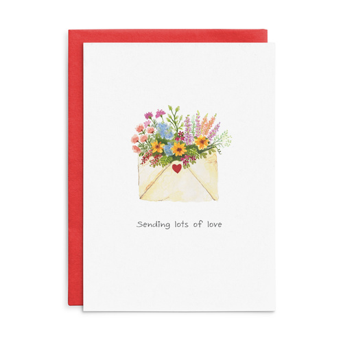 C003 - Sending lots of love. - Cottonwood Thinking of You Card