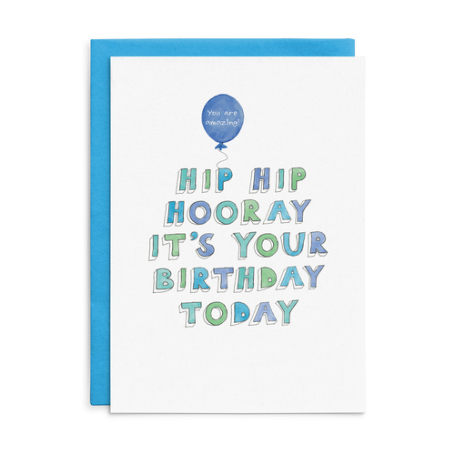C004 - You are amazing! Hip hip hooray... - Cottonwood Birthday Card