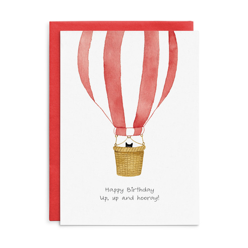 C028 - Happy birthday. Up, up and hooray! - Cottonwood Birthday Card