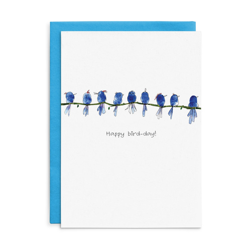 C029 - Happy bird-day! - Cottonwood Birthday Card
