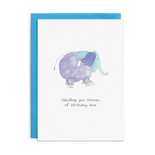 C034 - Sending you tonnes of birthday love. - Cottonwood Birthday Card