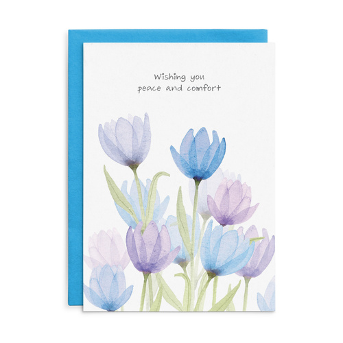 C058 - Wishing you peace and comfort. - Cottonwood Sympathy Card