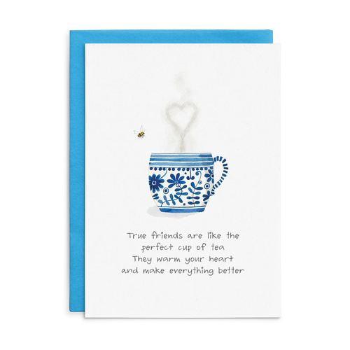 C062 - True friends are like the perfect cup... - Cottonwood Friendship Card