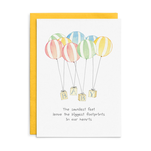 C063 - Baby. The smallest feet... - Cottonwood Baby Card