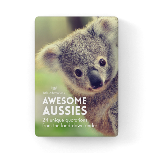DAA - Awesome Aussies - 24 affirmation cards + stand
