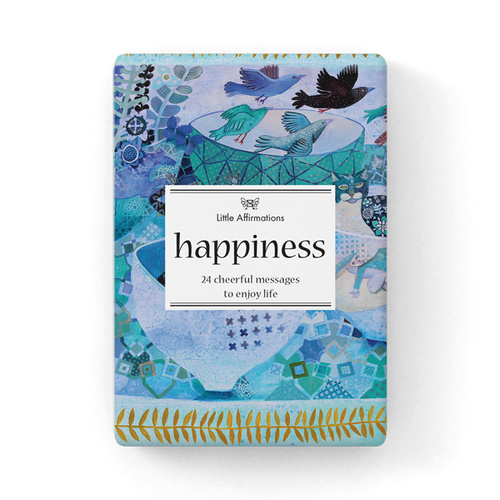 DHN - Happiness - 24 Inspirational affirmation cards + stand