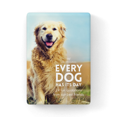 DOG - Every Dog Has It's Day - 24 affirmation cards + stand