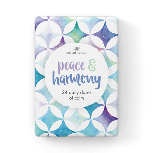 DPH - Peace and Harmony - 24 Inspirational affirmation cards + stand