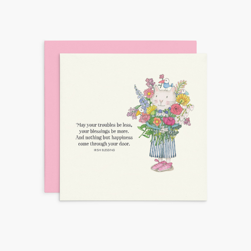 K253 - May Your Troubles - Twigseeds Greeting Card