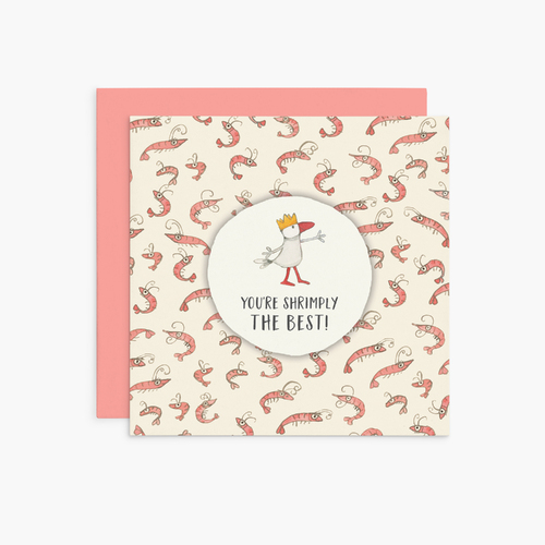 K275 - You're shrimply the best - Twigseeds Friendship Card