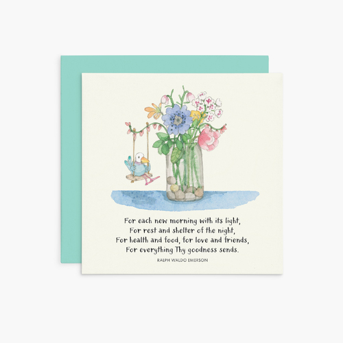 K304 - For each new morning - Twigseeds Inspirational Card