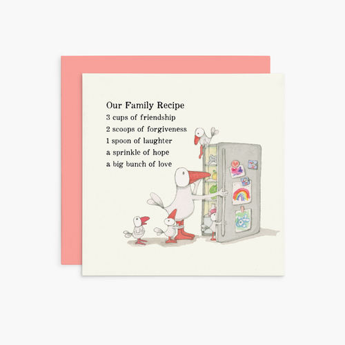 K330 - Our Family Recipe - Twigseeds Family Card