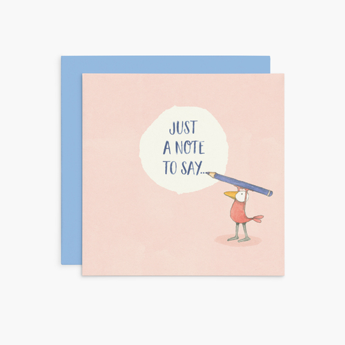 K344 - Just A Note To Say... - Twigseeds Inspirational Card