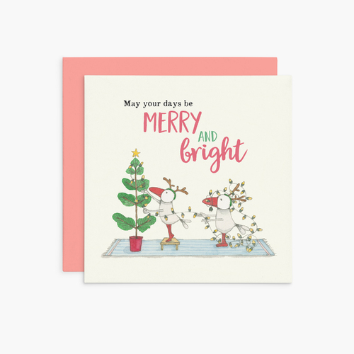 K354 - May Your Days Be Merry - Twigseeds Christmas Card
