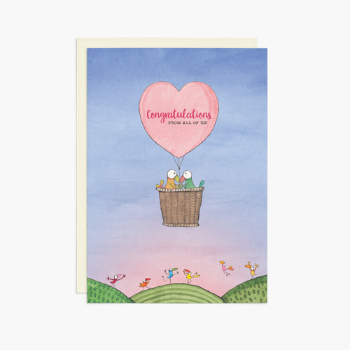 KT07 - Congratulations From All Of Us - Twigseeds Jumbo Congratulations Card