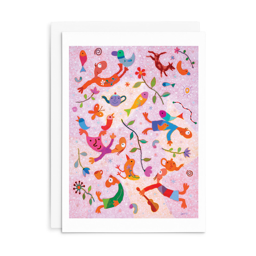 L001 - The Woes Of The Whirled. - Leunig Greeting Card