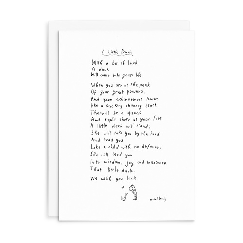 L002 - A Little Duck. - Leunig Greeting Card