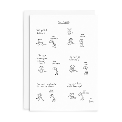 L008 - The Plodder. - Leunig Greeting Card
