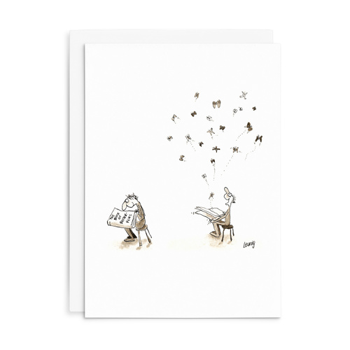 L015 - The Book Of Butterflies. - Leunig Greeting Card