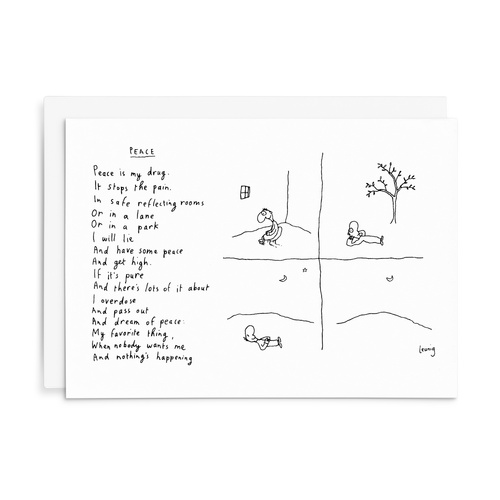 L044 - Peace. - Leunig Greeting Card
