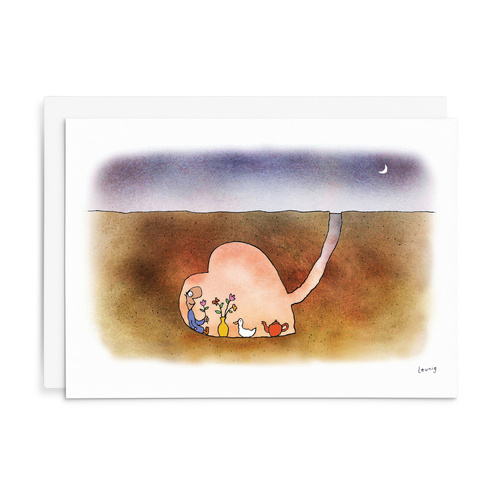 L063 - Bunker. - Leunig Greeting Card