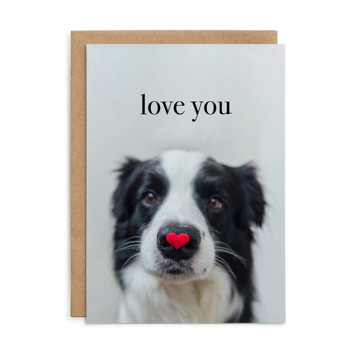 M155 - Love you - Dog Love Card