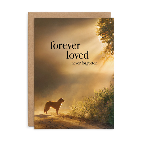 M171 - Forever loved never forgotten. - Animal Greeting Card