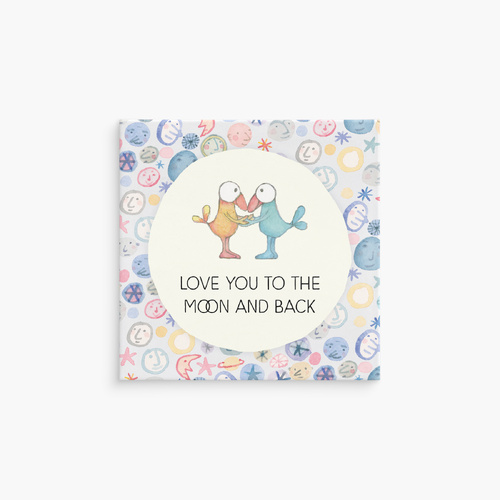 MGK24 - Twigseeds Magnet - Love you to the moon and back. 