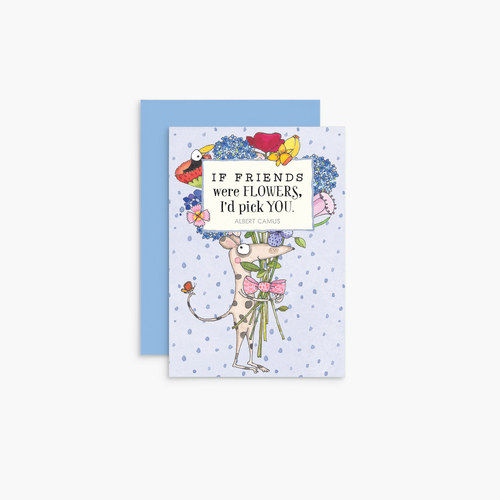 T325 - If Friends Were Flowers - Twigseeds Mini Friendship Card
